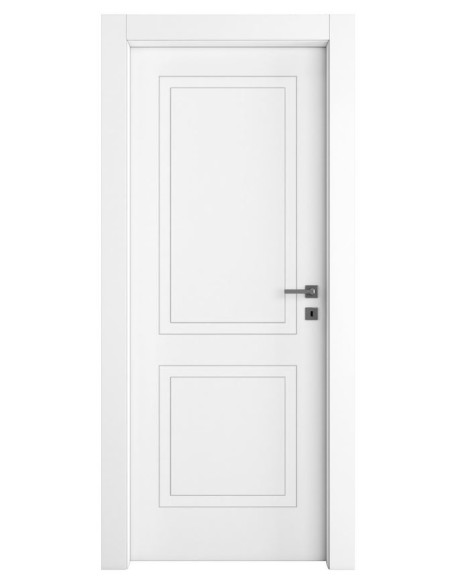 Porta Battente Laccato Latte L 70 X H 2,10 | Pail Luna Madrid Porte Per Interno