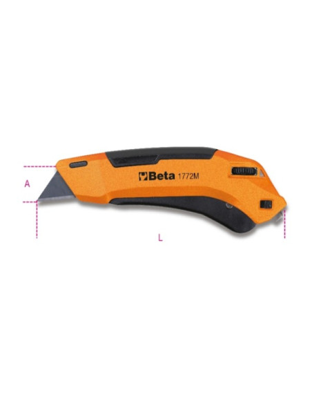 Cutter Trapezoidale con 5 Lame Retrattili  | Beta 1772R