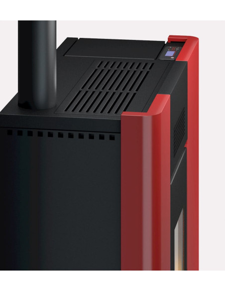 Termostufa a Pellet Idro Slim Rosso | Cadel Maya 24 Termostufe a Pellet