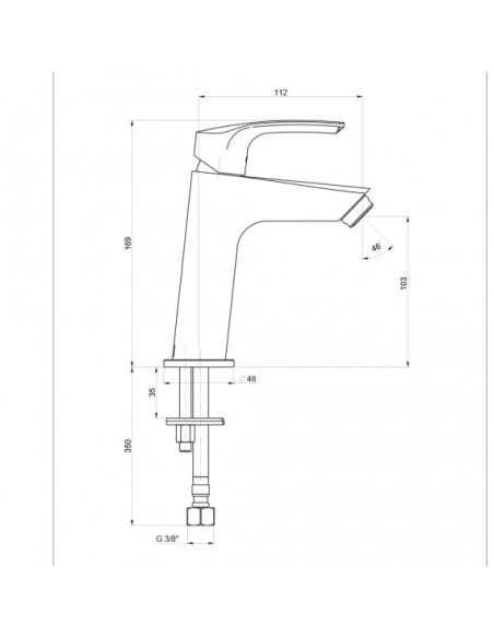 Miscelatore Lavabo Medio | Jacuzzi Rubinetteria Lucente Rubinetteria Lavabo Bagno