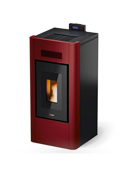 Termostufa a Pellet Idro Metallo Rosso | Cadel Prince 16 Termostufe a Pellet