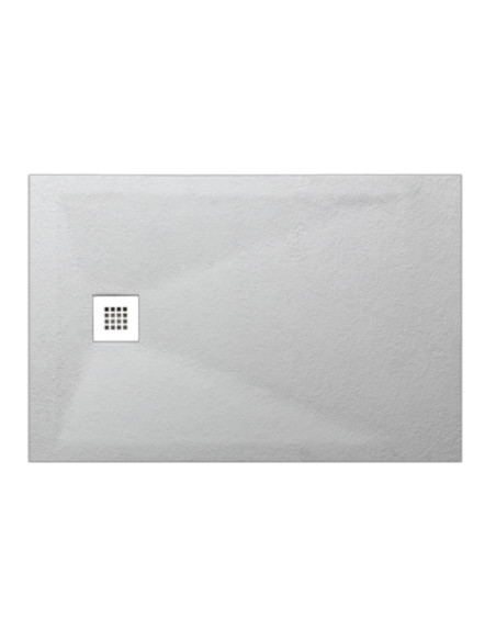 Piatto Doccia 70x120 Effetto Pietra Antiscivolo Bianco H 2,8 | Mammoliti Grivola Piatti Doccia Rettangolari
