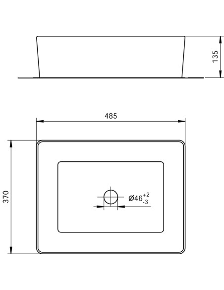 Lavabo Appoggio 48.37 | Mammoliti Agim Appoggio