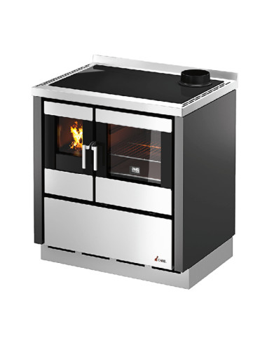 Cucina a Legna 7,5 kW Antracite Ventilata A+ | Cadel Kook 80 Cucine a Legna