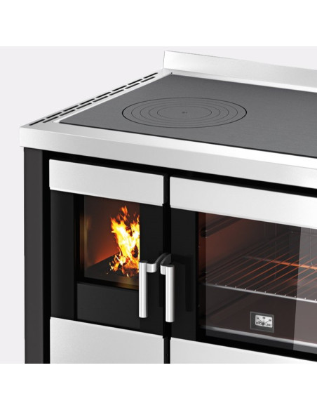 Cucina a Legna 7,5 kW Antracite Ventilata A+ | Cadel Kook 80 Cucine a Legna