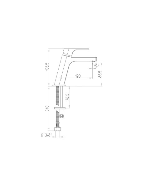 Miscelatore Lavabo | Jacuzzi Rubinetteria Twilight Rubinetteria Lavabo Bagno