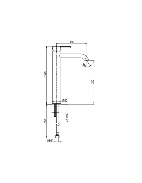 Miscelatore Lavabo Alto | Jacuzzi Rubinetteria Sunset Rubinetteria Lavabo Bagno