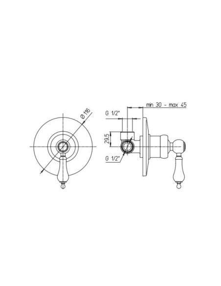 Miscelatore Doccia Incasso | Jacuzzi Rubinetteria Tosca Miscelatore Doccia