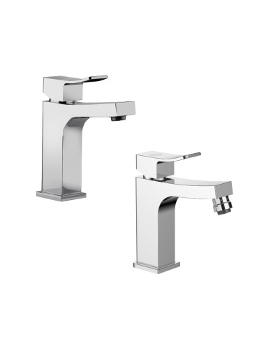 Set Miscelatore Lavabo e Bidet  | Jacuzzi Rubinetteria Tank Set Rubinetteria Bagno
