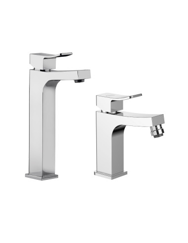 Set Miscelatore Lavabo Alto e Bidet  | Jacuzzi Rubinetteria Tank Set Rubinetteria Bagno