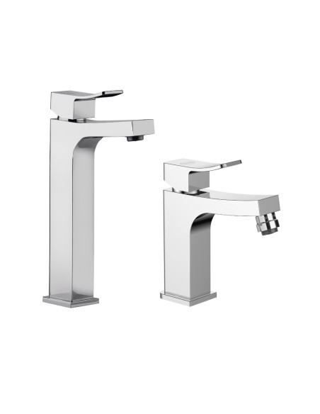 Set Miscelatore Lavabo Alto e Bidet  | Jacuzzi Rubinetteria Tank Set Rubinetteria Bagno
