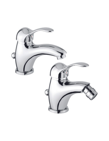 Set Miscelatore Lavabo e Bidet | Emmevì Melody Set Rubinetteria Bagno