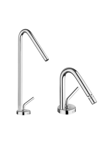 Set Miscelatore Lavabo Alto e Bidet | Jacuzzi Rubinetteria Lumos Set Rubinetteria Bagno