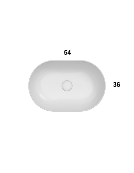 Lavabo Appoggio 54.36 | Globo T-Edge Appoggio