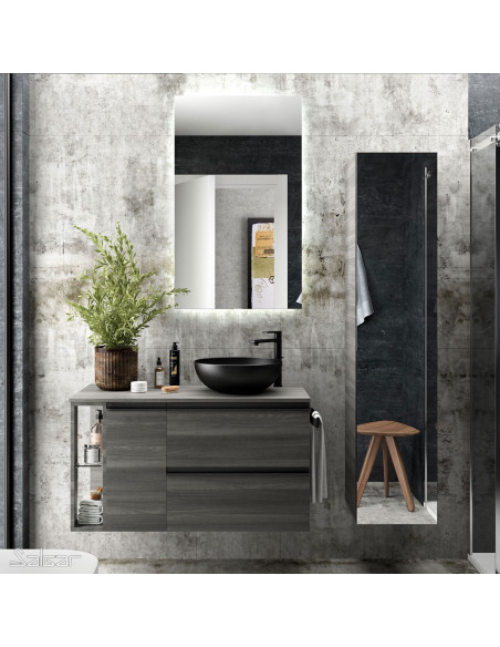 Lavabo Appoggio Nero Opaco 38.38 | Lokum Appoggio
