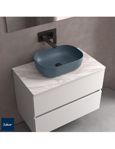 Lavabo Appoggio Blu Denim 46.33 | Carla Appoggio