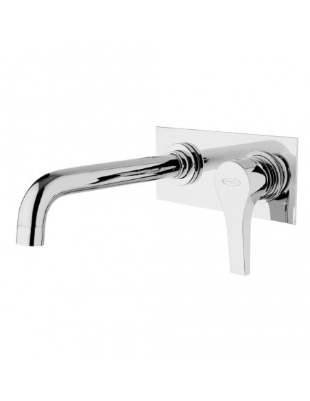 Miscelatore Lavabo a Parete con Piastra | Jacuzzi Rubinetteria Moonlight Rubinetteria Lavabo Bagno