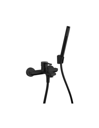 Miscelatore Vasca Esterno con Duplex Nero Opaco | Jacuzzi Rubinetteria Sunset Yo Vasca