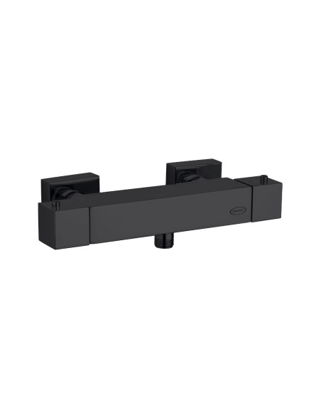 Miscelatore Doccia Esterno Termostatico Nero Opaco | Jacuzzi Rubinetteria Twinkle Yo Miscelatore Doccia