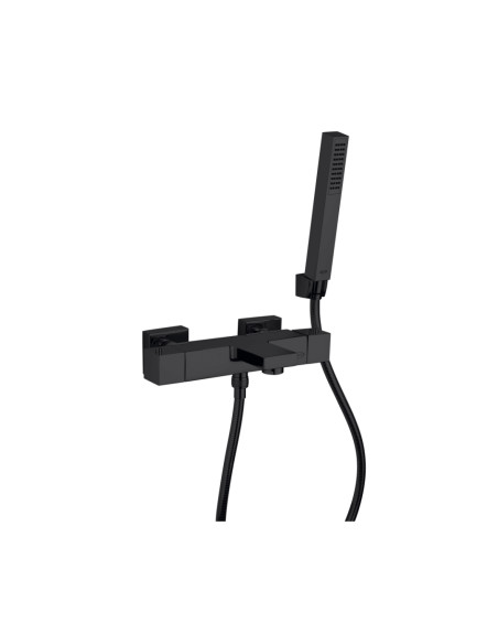 Miscelatore Termostatico Vasca Esterno con Duplex Nero Opaco | Jacuzzi Rubinetteria Twinkle Yo Vasca