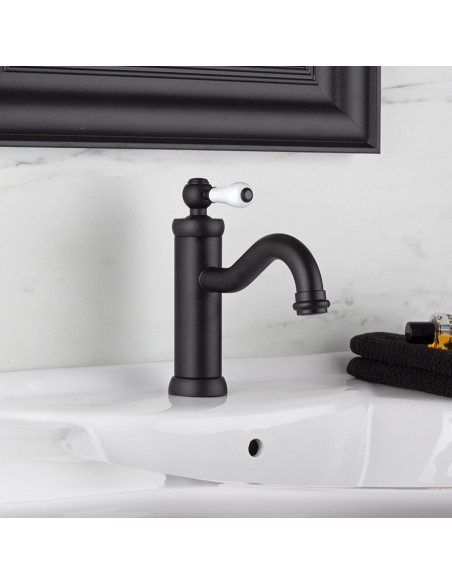 Miscelatore Lavabo Nero Opaco | Jacuzzi Rubinetteria Tosca Yo Rubinetteria Lavabo Bagno