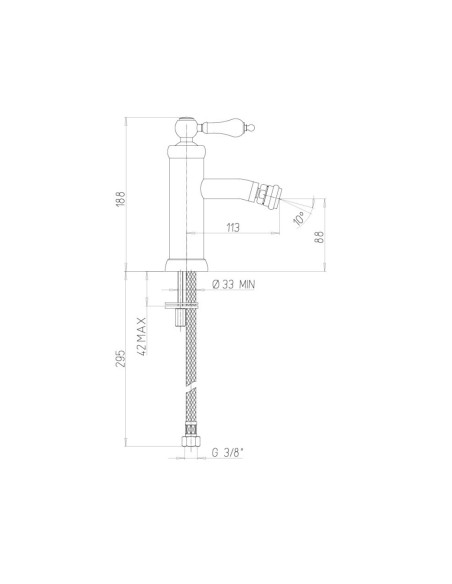 Miscelatore Bidet Nero Opaco | Jacuzzi Rubinetteria Tosca Yo Rubinetteria Bidet Bagno