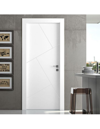 Porta Battente Laccato Latte L 70 X H 2,10 | Pail Riga Milano Porte Per Interno