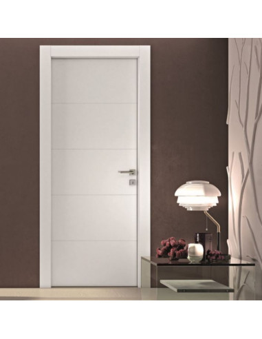 Porta Battente Laccato Latte L 70 X H 2,10 | Pail Riga Perugia Porte Per Interno