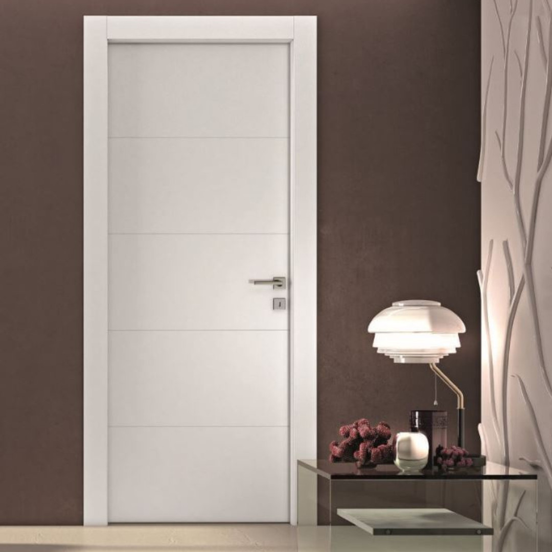 Porta Battente Laccato Latte L 80 X H 2,10 | Pail Riga Perugia