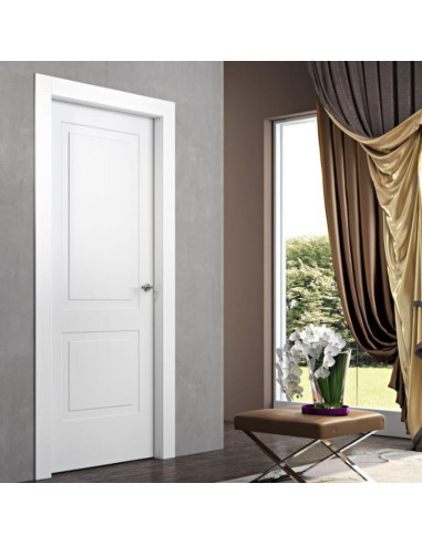 Porta Battente Laccato Latte L 70 X H 2,10 | Pail Luna Madrid Porte Per Interno