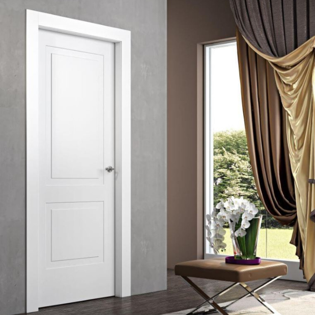 Porta Battente Laccato Latte L 70 X H 2,10 | Pail Luna Madrid