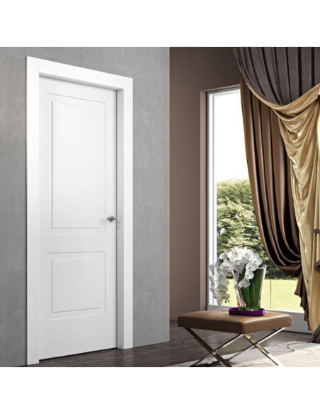 Porta Battente Laccato Latte L 80 X H 2,10 | Pail Luna Madrid Porte Per Interno
