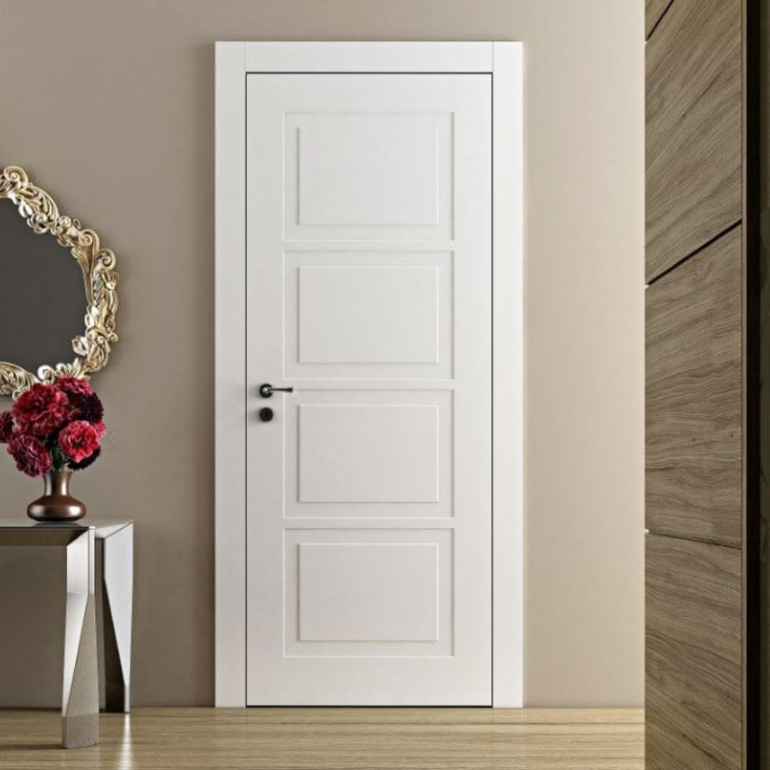 Porta Battente Laccato Latte L 80 X H 2,10 | Pail Luna Berlino
