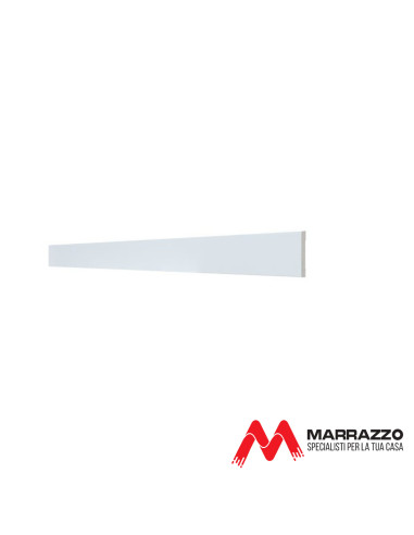 Coprifilo Telescopico Piatto Rivestito Bianco 2250 x 70 mm Spessore 11 mm