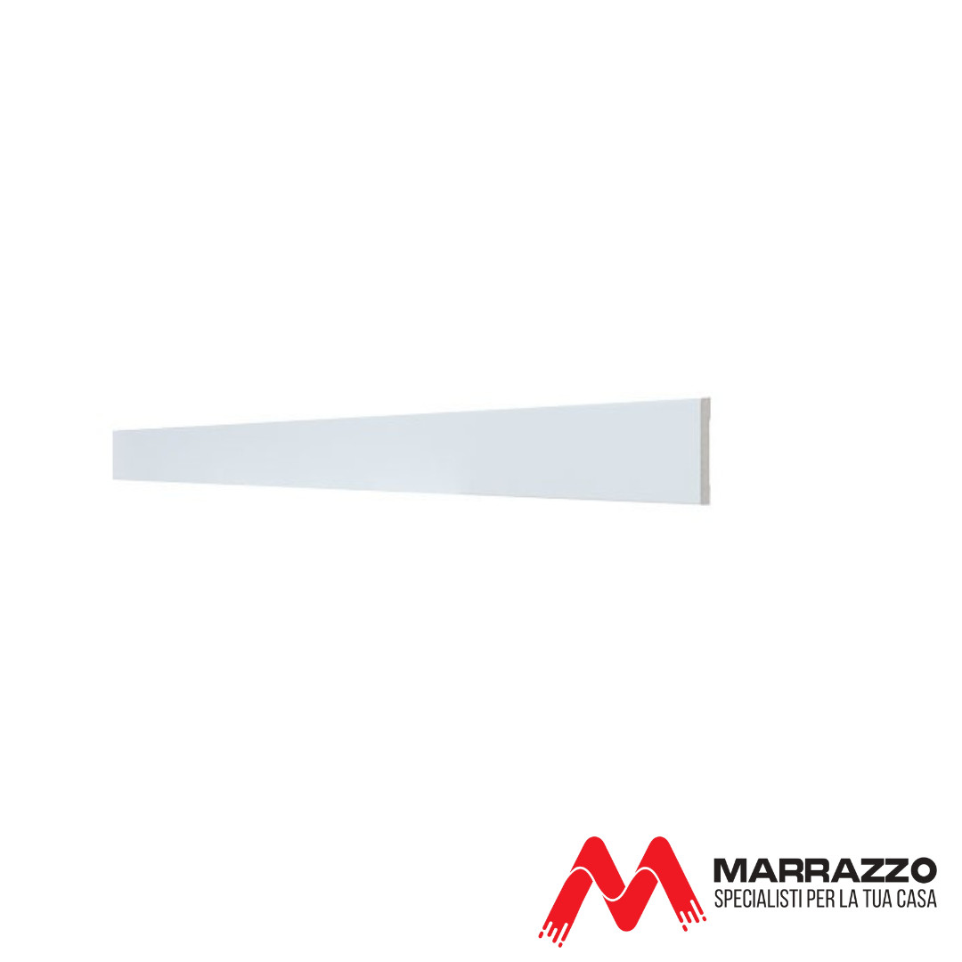 Coprifilo Telescopico Piatto Rivestito Bianco 2250 x 70 mm Spessore 11 mm