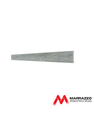Coprifilo Telescopico Piatto Rivestito Rovere Grigio 2250 x 70 mm Spessore 11 mm