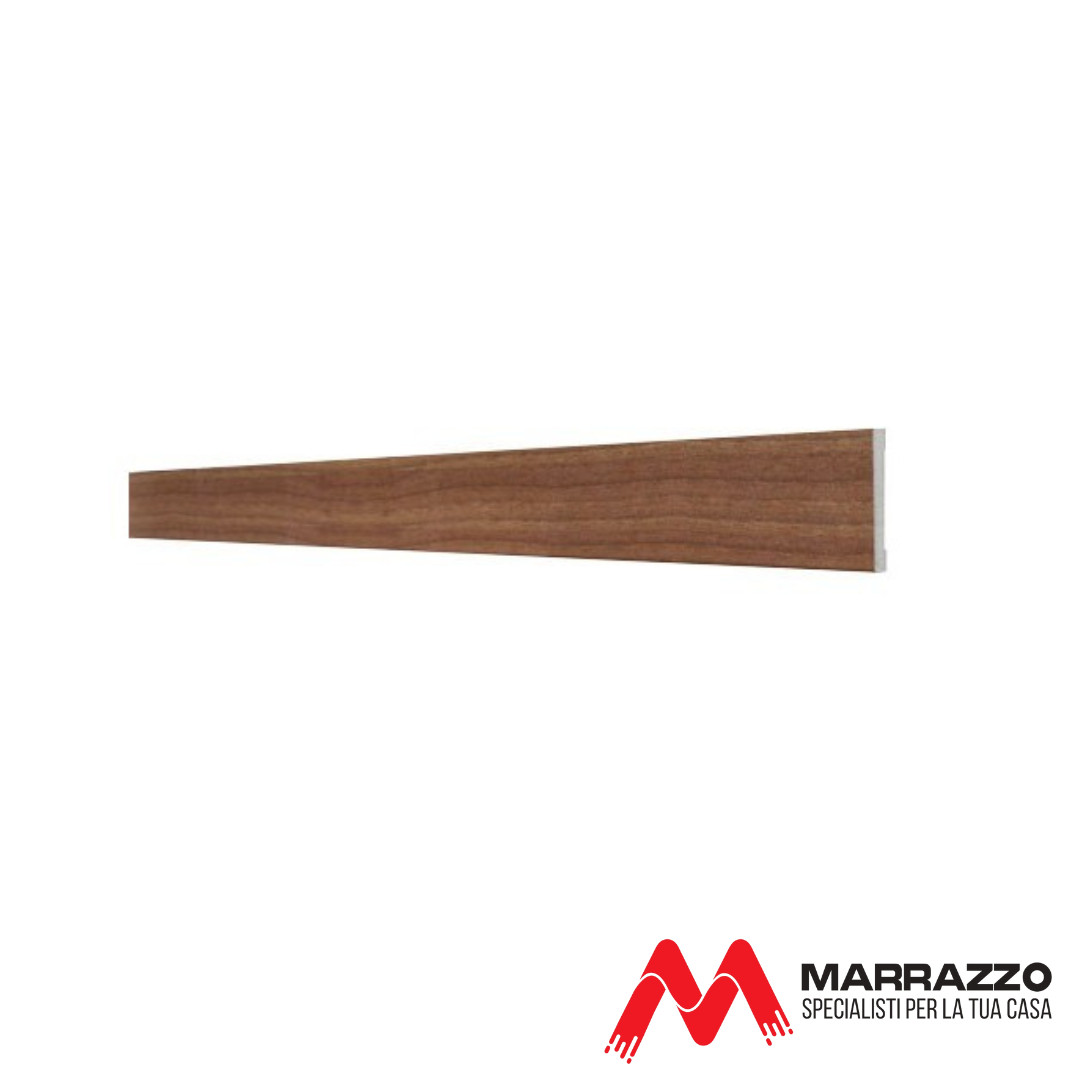 Coprifilo Telescopico Piatto Rivestito Noce Chiaro 2250 x 90 mm Spessore 11 mm