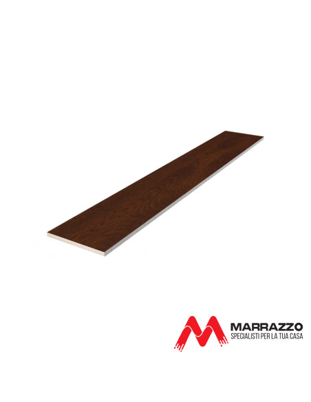 Coprifilo Telescopico Piatto Rivestito Noce Nazionale 2250 x 70 mm Spessore 11 mm