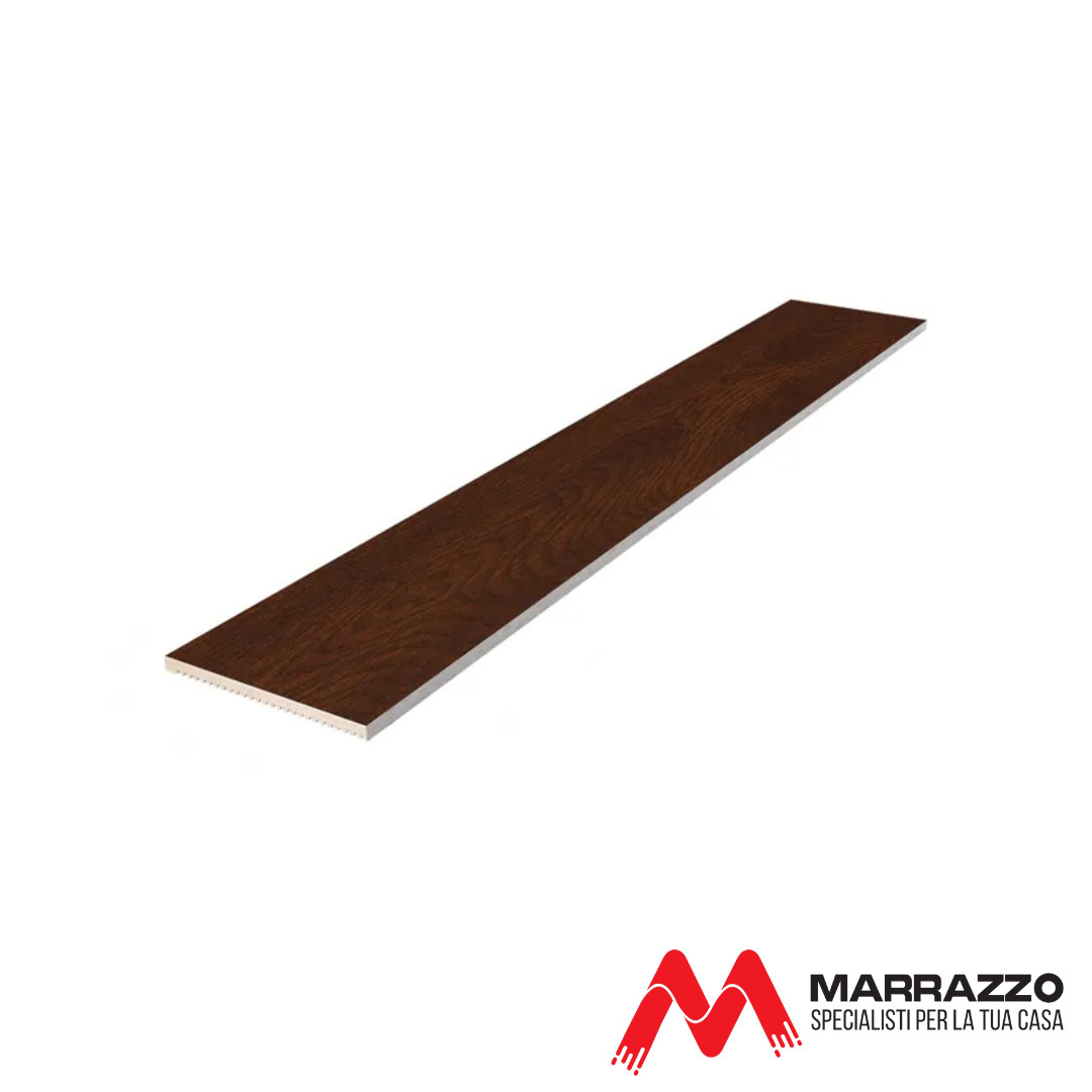 Coprifilo Telescopico Piatto Rivestito Noce Nazionale 2250 x 70 mm Spessore 11 mm