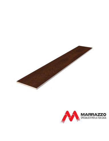 Coprifilo Telescopico Piatto Rivestito Noce Nazionale 2250 x 90 mm Spessore 11 mm