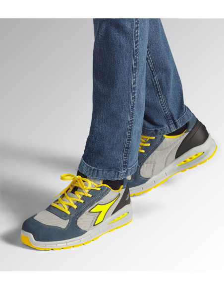 Scarpa Antinfortunistica S1PS Blu Cosmos/Grigio | Diadora Run Net Airbox Low Scarpe da Lavoro