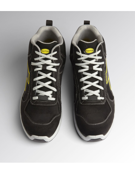 Scarpa Antinfortunistica S3S Nero/Giallo | Diadora Run Net Airbox Mid Scarpe da Lavoro