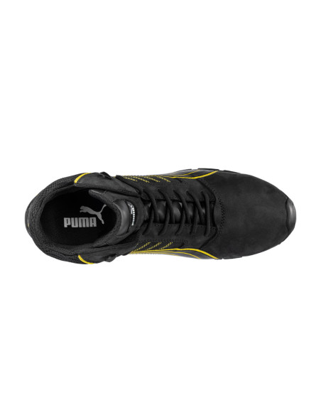 Scarpa Antinfortunistica S3L Nero/Giallo | Puma Safety Amsterdam Mid Scarpe da Lavoro
