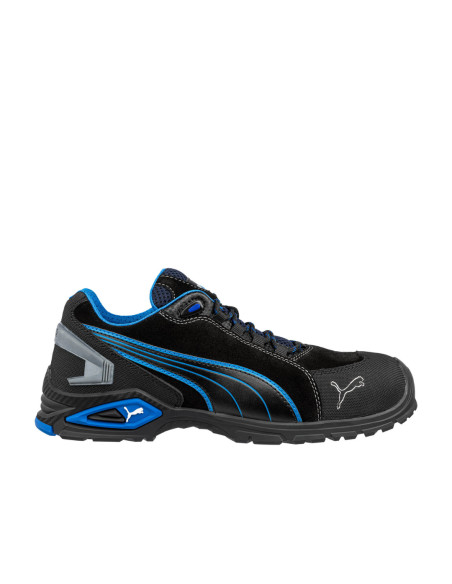 Scarpa Antinfortunistica S3L Nero/Blu | Puma Safety Rio Black Low Scarpe da Lavoro