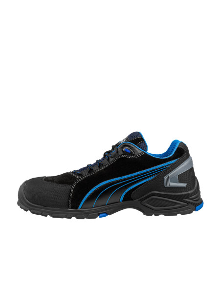 Scarpa Antinfortunistica S3L Nero/Blu | Puma Safety Rio Black Low Scarpe da Lavoro