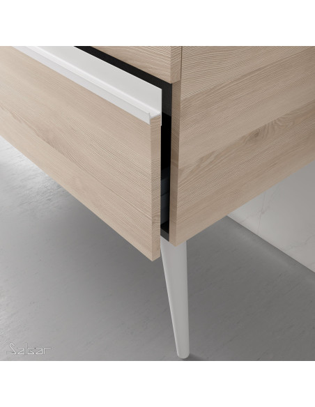Mobile da Bagno Sospeso 120 cm Lavabo ad Una Vasca Incluso Macchiato | Salgar Spirit Mobili Sospesi