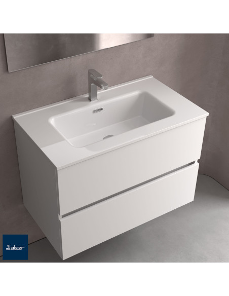 Mobile da Bagno Sospeso 120 cm Lavabo ad Una Vasca Incluso Macchiato | Salgar Spirit Mobili Sospesi