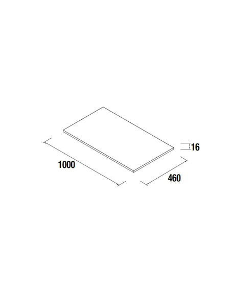 Mobile da Bagno Sospeso 100 cm con Top Incluso Rovere Africa | Salgar Noja Mobili Sospesi