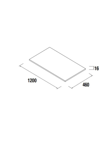 Mobile da Bagno Sospeso 120 cm con Top Incluso Rovere Africa | Salgar Vima Mobili Sospesi