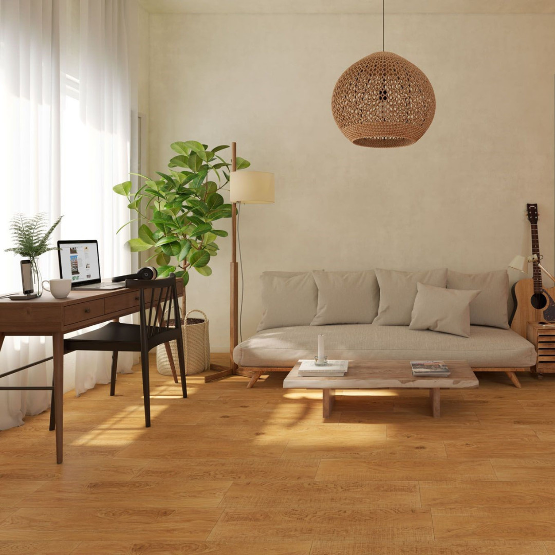 Lot De Carrelage Effet Bois Beige 15x60 Cm - Grès Porcellanato 1er Choix - 30 M²